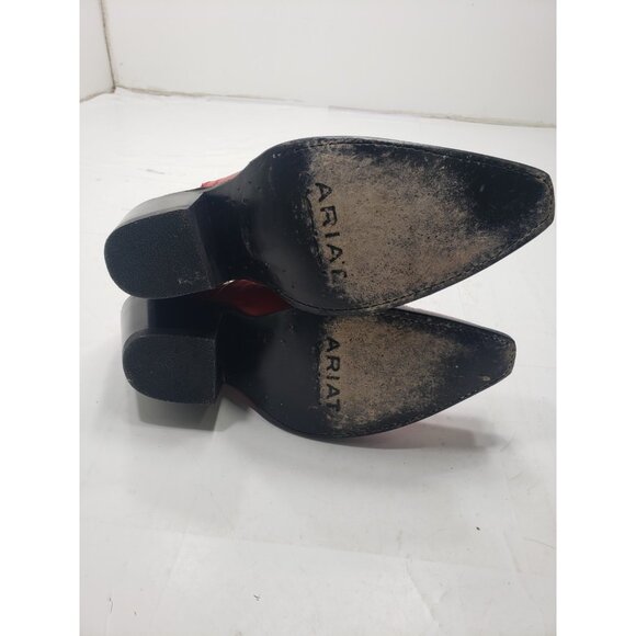 Ariat Ladies Dixon Queen Of Hearts Western Booties Style 10042455 Size 9B - Picture 9 of 10